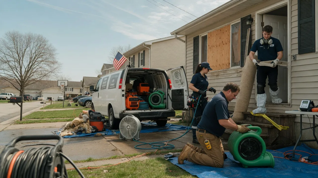 Water Damage Restoration in Mapleton, IL near me